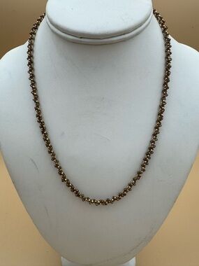 Gold Beaded Rope Necklace - Women Jewelry